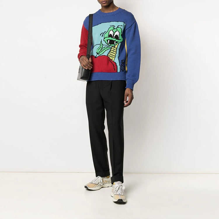 Off-White SS21 Knit Cartoon Loose Fit OMHE085S21KNI0018425