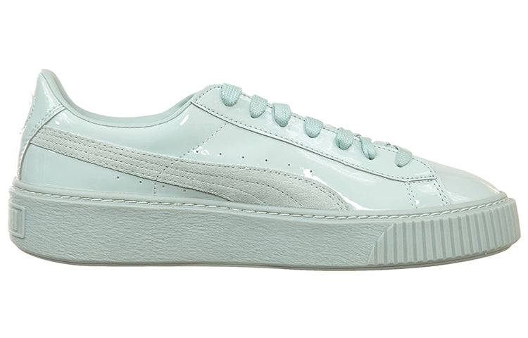 (WMNS) PUMA Basket Platform Patent Blue 363558-02