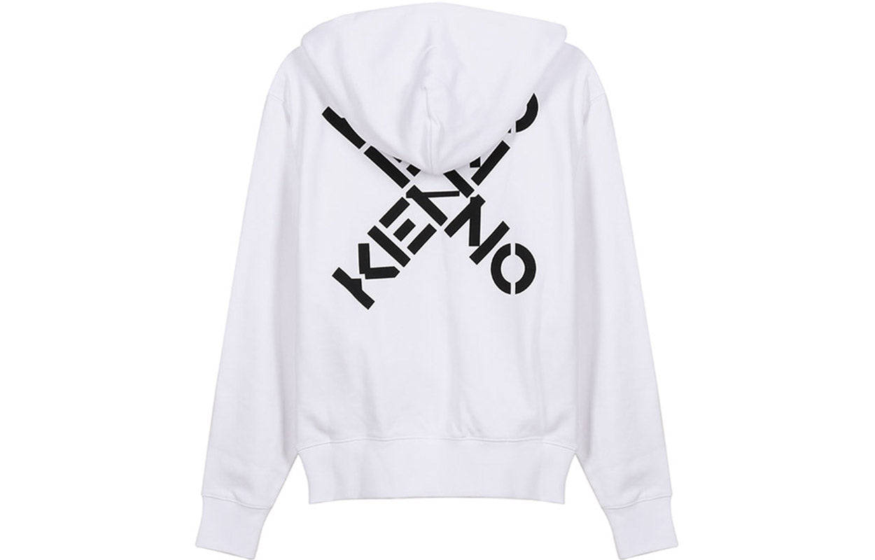 (WMNS) KENZO FW20 هودي رياضي أبيض FA62SW8704MS-01
