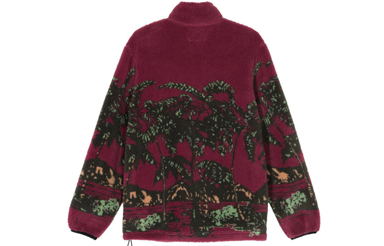 Men's Stussy Jacquard Stand Collar Jacket 118328