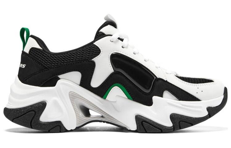 (WMNS) Skechers Stamina V3 'White Black Green' 896151-WGR