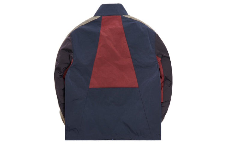 KITH Colorblock Gradient Logo mesh Zipper Jacket Unisex Deep Blue Black KH1234-105