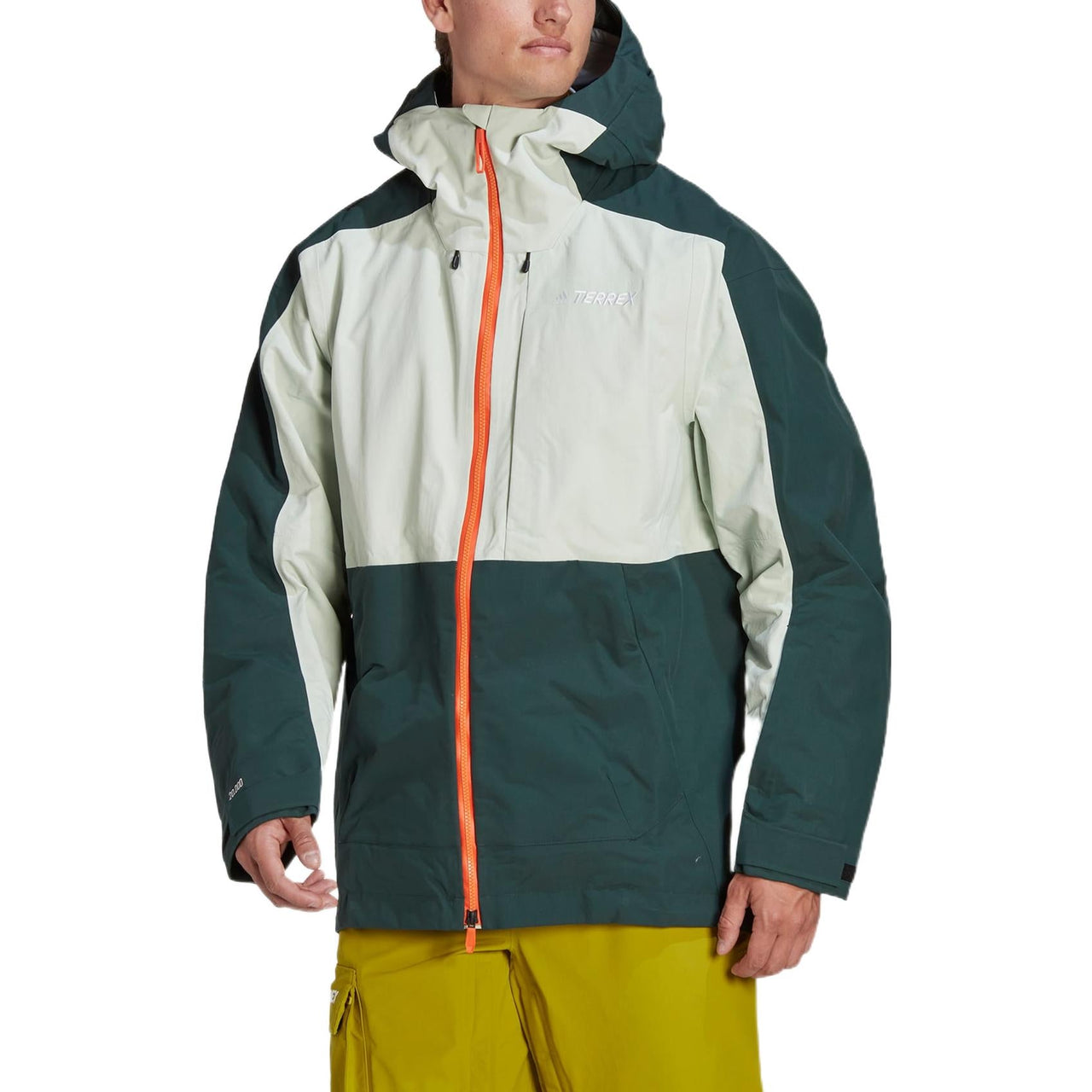 adidas Terrex Post-Consumer Snow Jacket 'White Green' HC7727