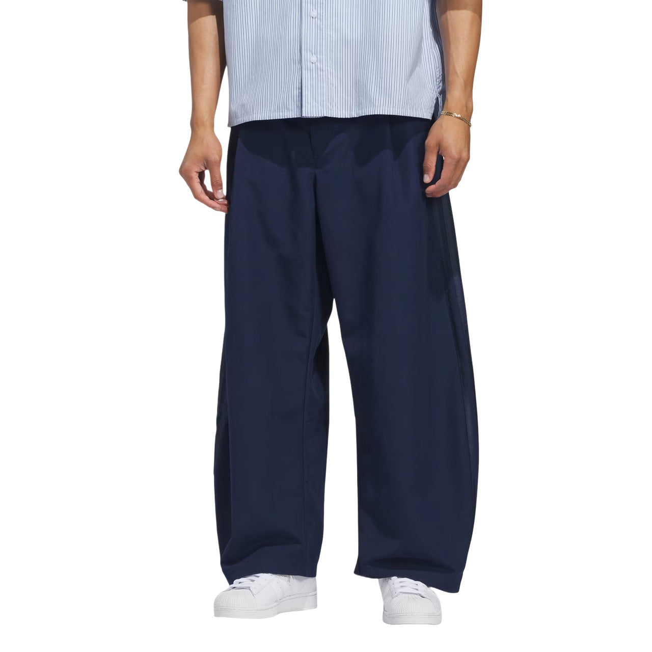 adidas Woven Barrel Pants Asia Sizing 'Night Indigo' KT7872