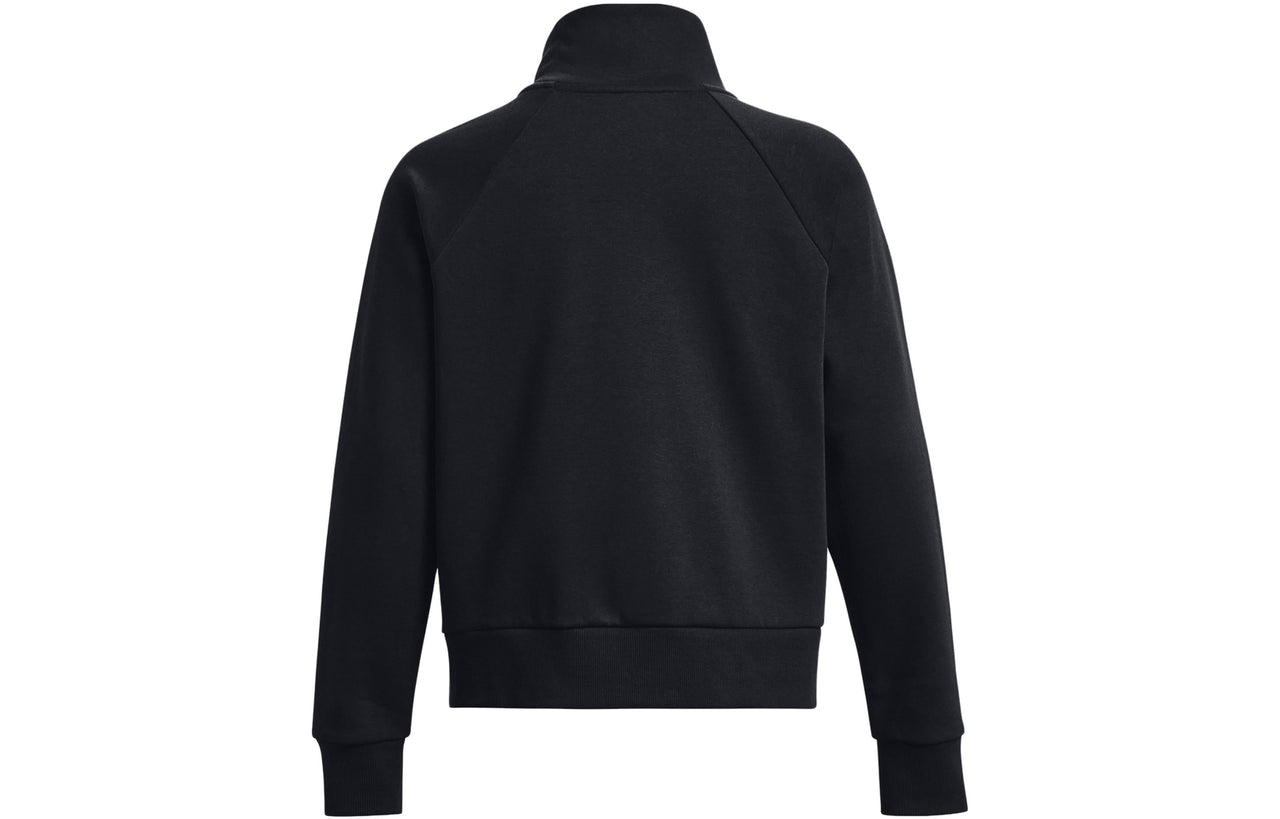 (WMNS) Under Armour Rival Fleece 1/2 Zip Sweatshirt 'Black' 1379492-001