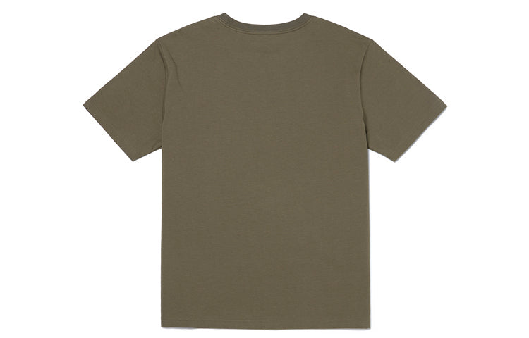 Men's Vans Logo Printing Short Sleeve Olive Green VN0A4MMCDB0