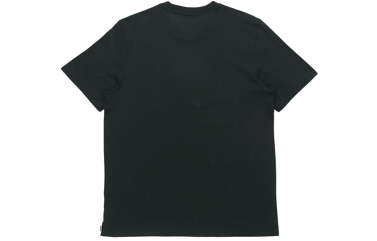 adidas originals Large Logo Printing Casual Sports Short Sleeve Black DU8342