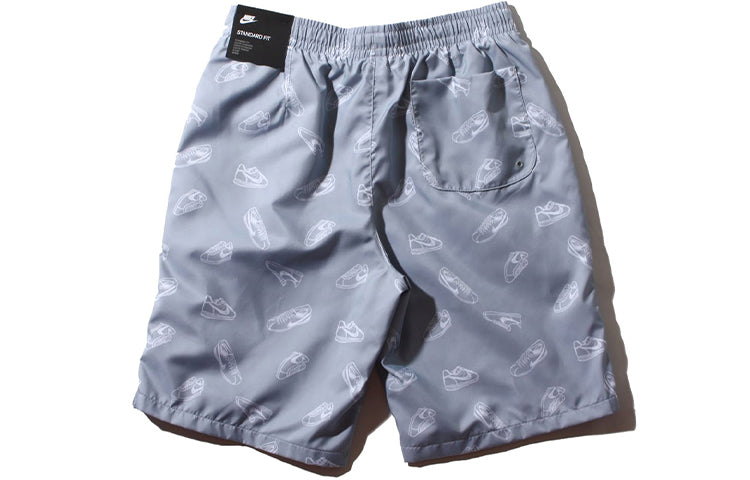 Men's Nike Sportswear Printing Gray Shorts AQ4805-012