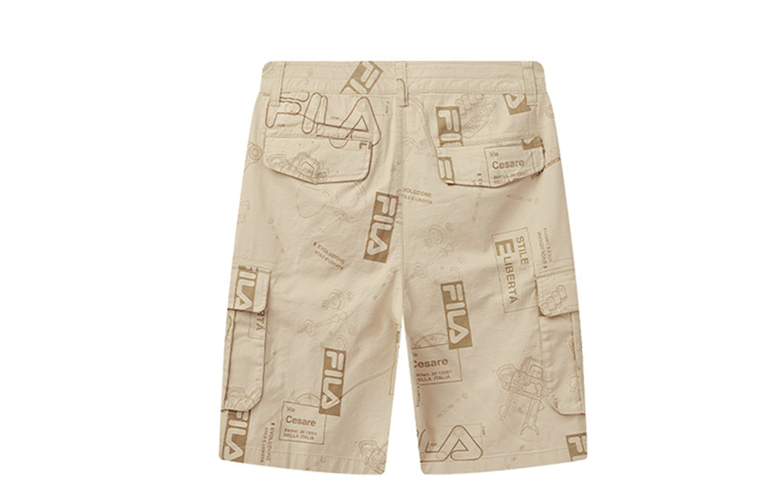 FILA Printing Cargo Sports Shorts Khaki F11M038803F-LK