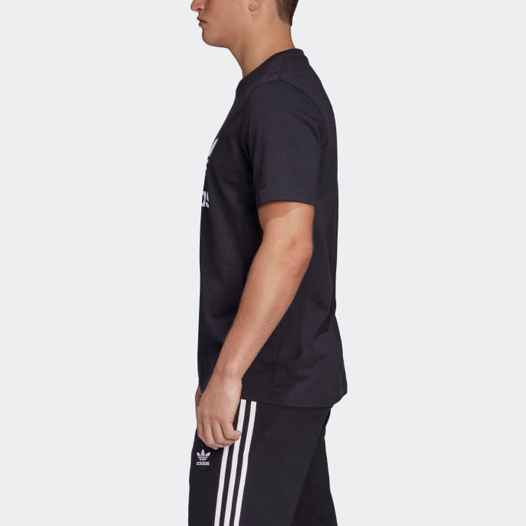adidas originals Alphabet Printing Pattern Breathable Short Sleeve Black CW0709
