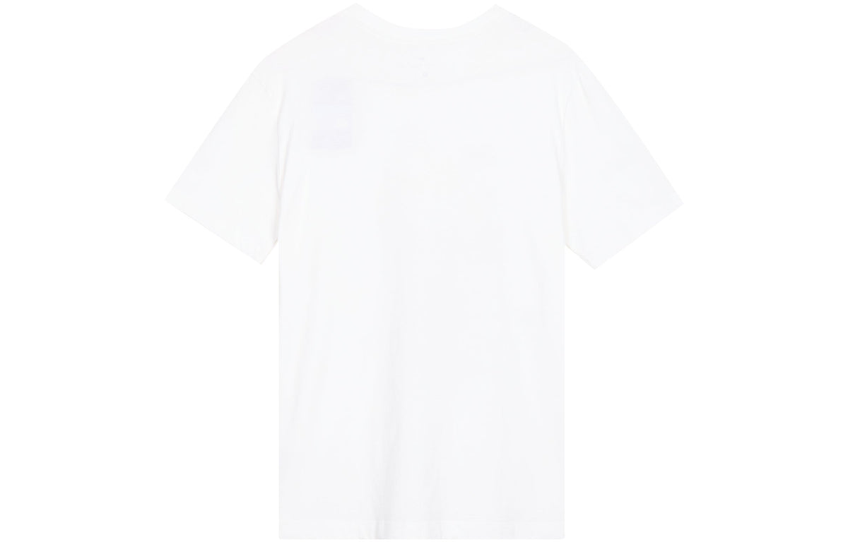 Nike Sportswear Pattern Printing Sports Round Neck Short Sleeve White DB6158-100