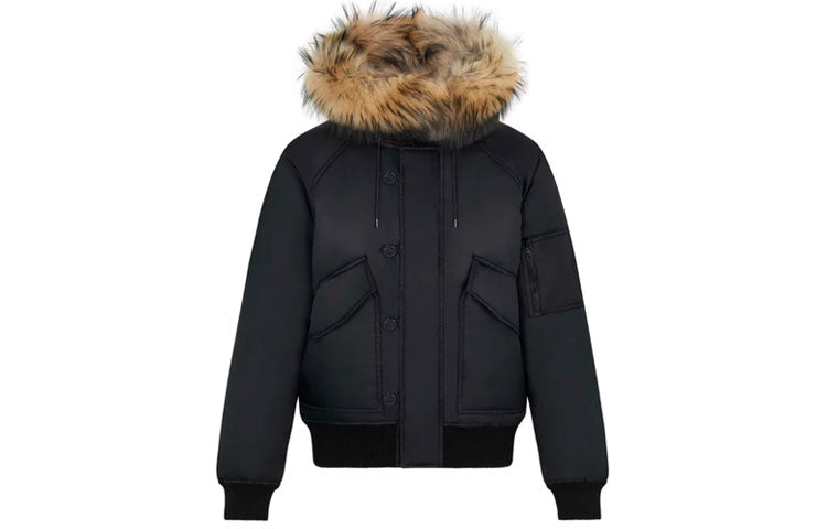 LOUIS VUITTON x Nigo Embroidered LV Mountain Aviator Blouson Noir 1A7X01