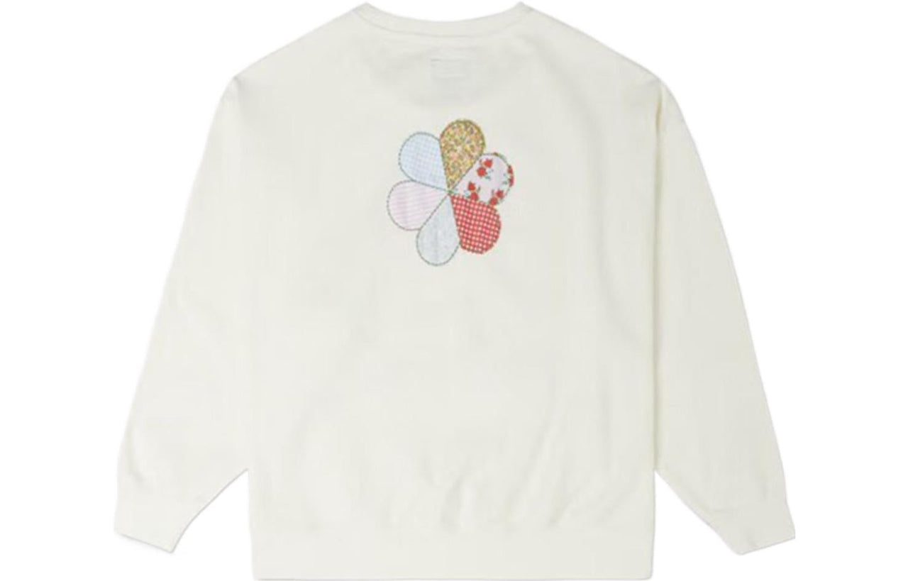 (WMNS) Converse Floral Crewneck 'White' 10025522-A01