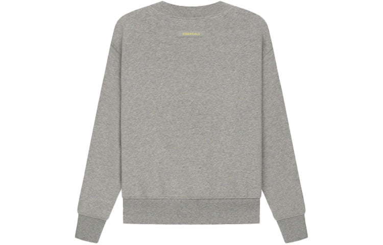 (GS) Fear of God Essentials SS21 Pullover Crewneck Dark Heather Oatmeal FOG-SS21-518