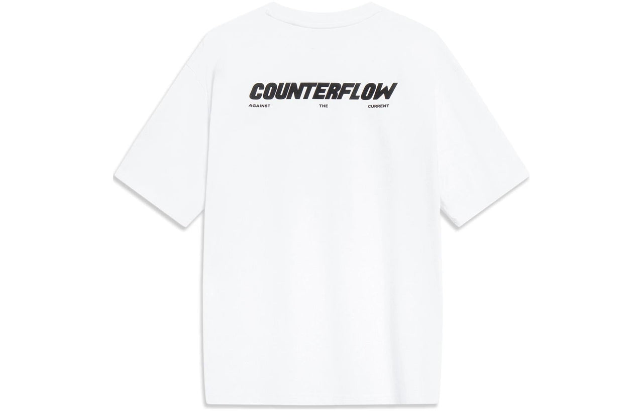 Li-Ning Counterflow Graphic T-shirt 'White' AHST537-1