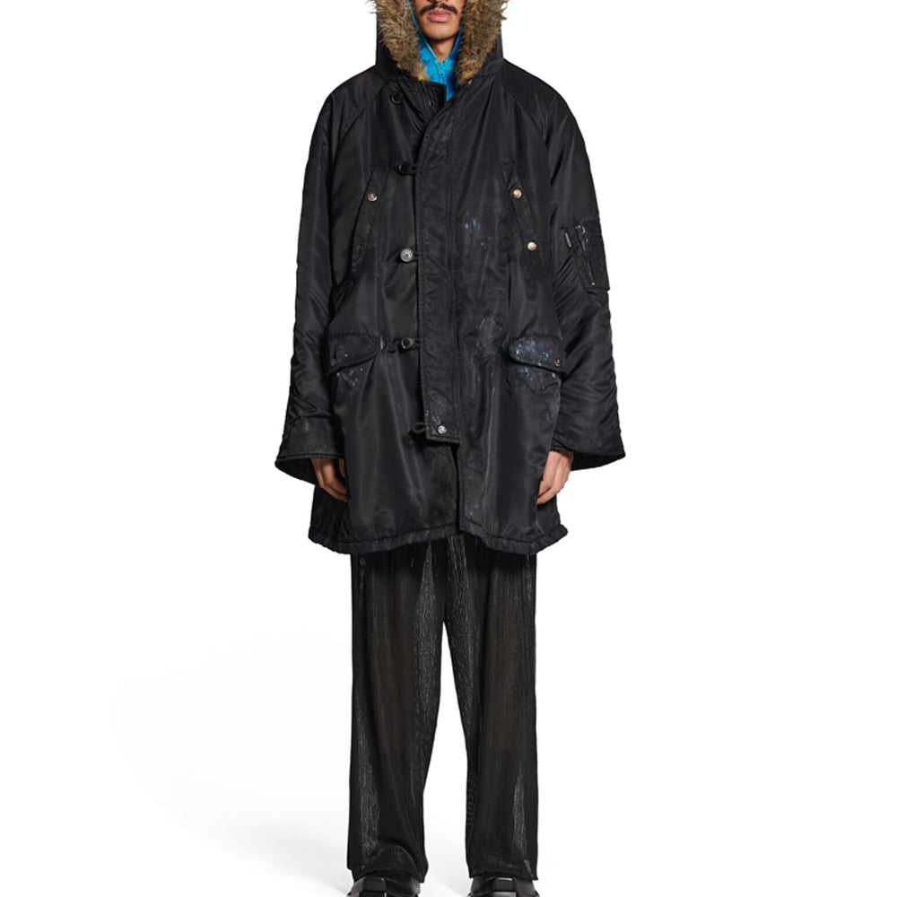 Balenciaga Military Parka 'Black' 751730TMO131000