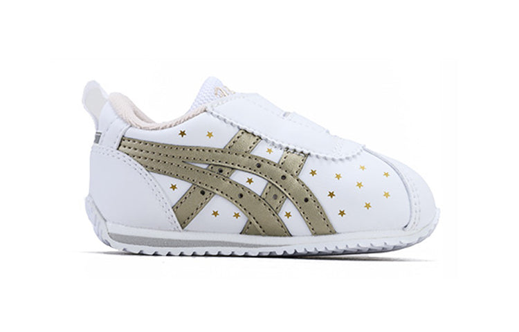 (TD) ASICS Corsair Sport Shoes White/Gold 1144A209-100