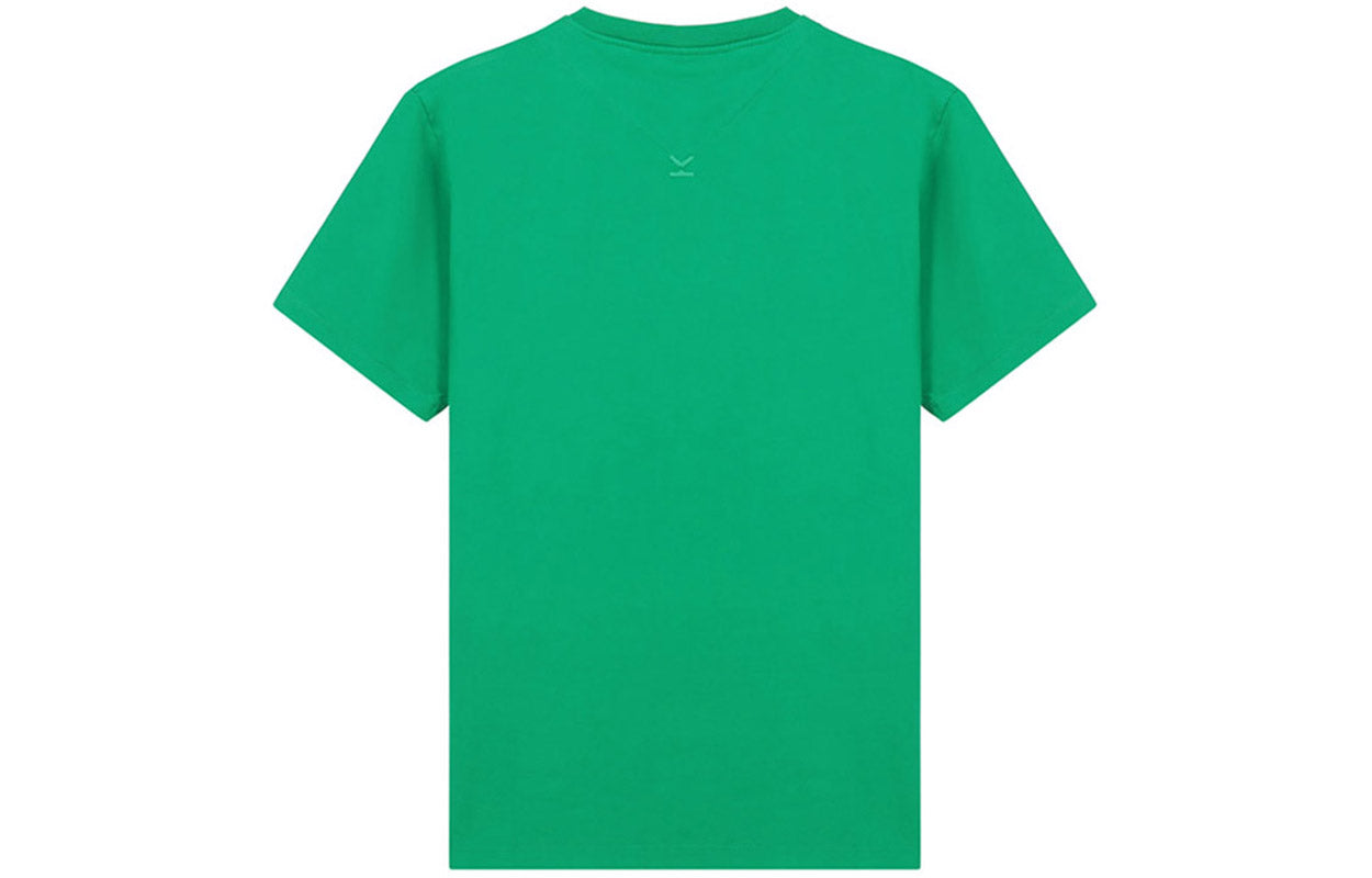 Men's KENZO SS21 Pattern Logo Round Neck Short Sleeve Green FB55TS0034SA-56