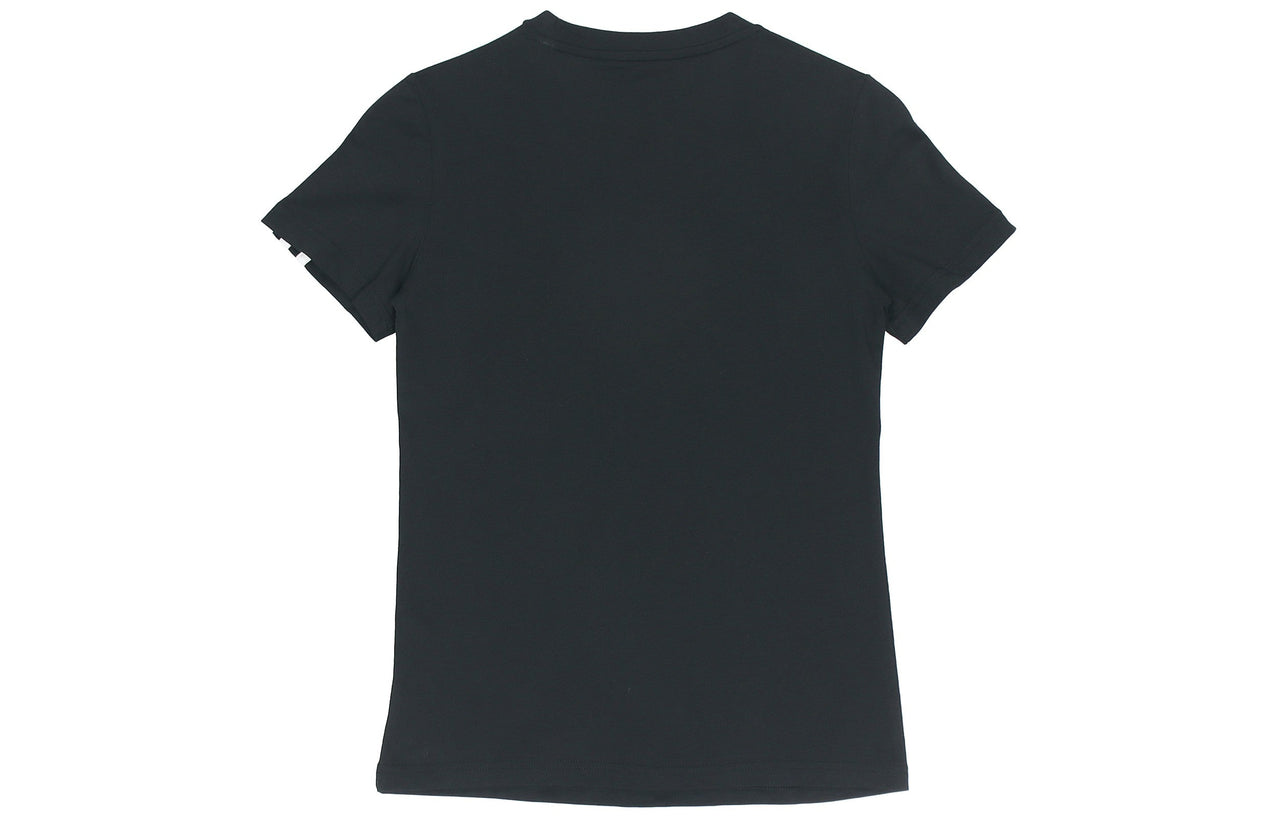 (WMNS) adidas W 3s T Sports Round Neck Short Sleeve Black T-Shirt GL0784