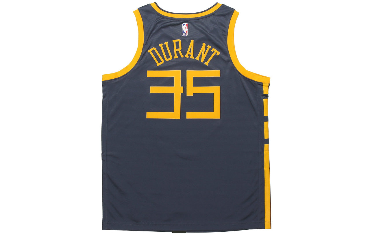قميص نايكي NBA 18-19 كيفن ديورانت جولدن ستيت ووريورز 3 رقم 5 سيتي محدود SW أزرق رمادي AJ4610-430