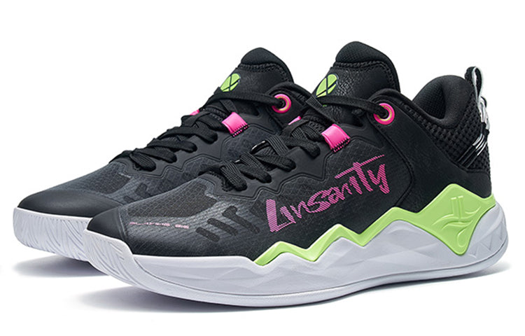 Xtep JLIN-Team V2 Jeremy Lin 'Black Neon Pink' 877119120013-BLKRED