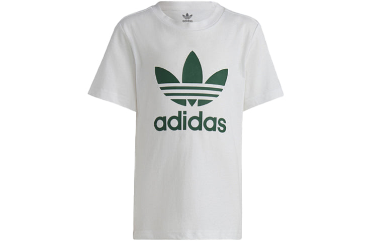 (PS) adidas Adicolor Shorts and Tee Set 'White Dark Green' IB8663