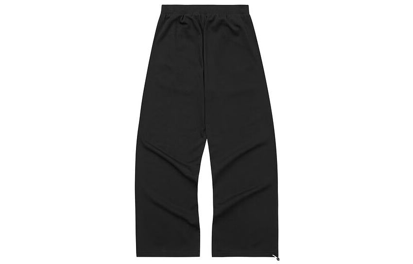 (WMNS) Skechers Logo Letter High-waisted Casual Pants 'Black' L222W151-0018