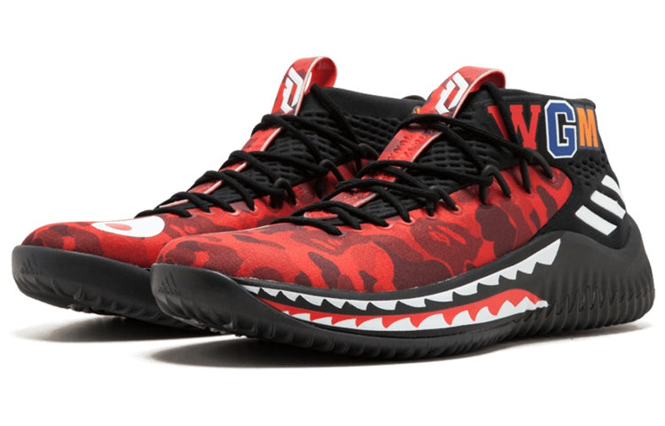 adidas x A Bathing Ape Dame 4 'Red Camo' AP9976