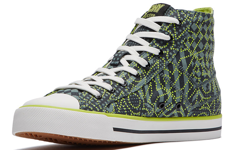 (WMNS) PONY High-Canvas Shoes Black 01W1SH05BK