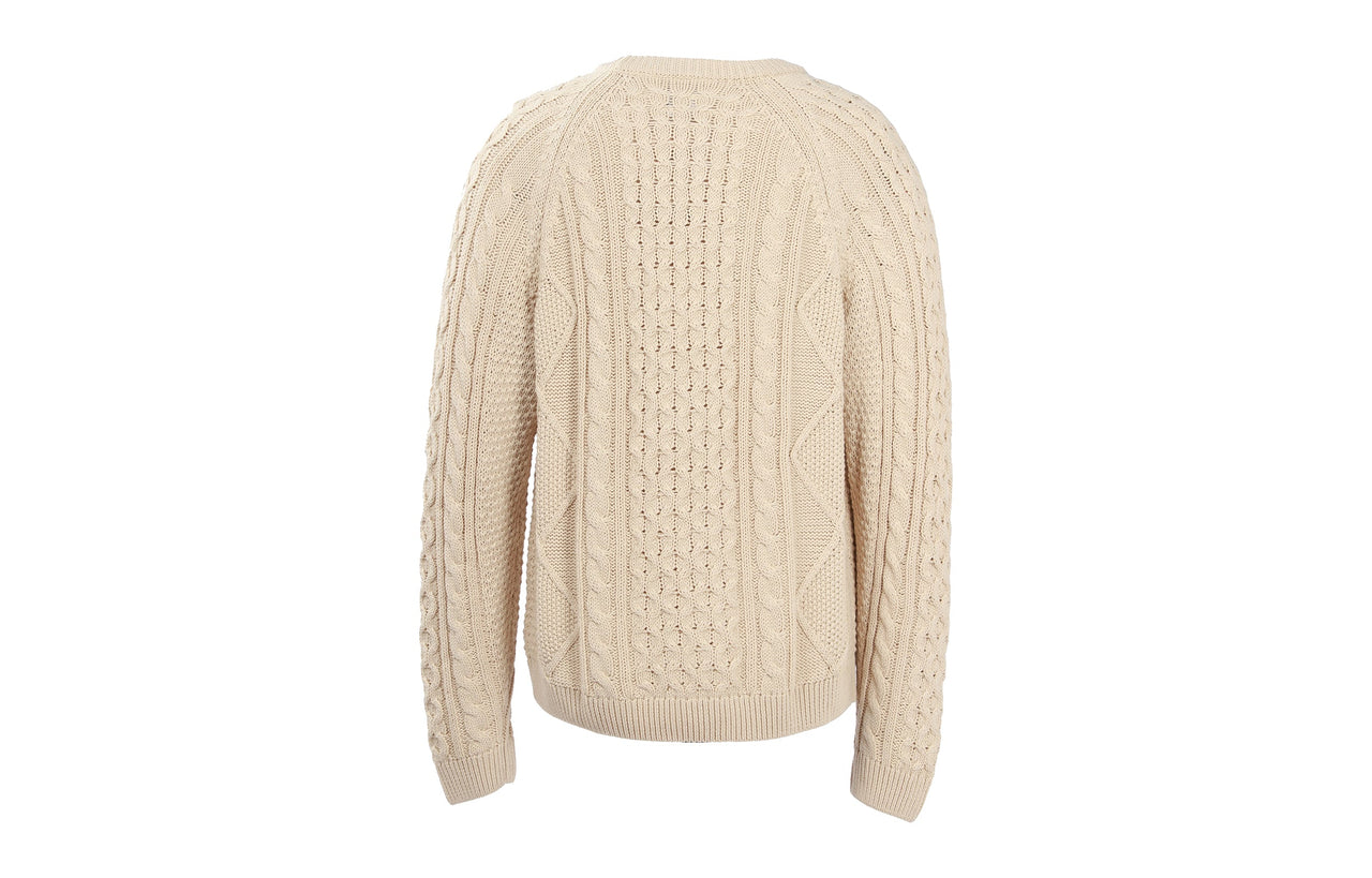 Nike Solid Color Round Neck Knit Long Sleeves Wool Sweater Men's Yellow DQ5177-206