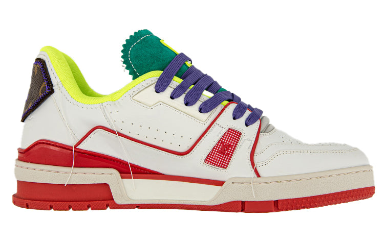 LOUIS VUITTON Trainer Upcycling Sneakers 'White Turquoise for China' 1A9D9N