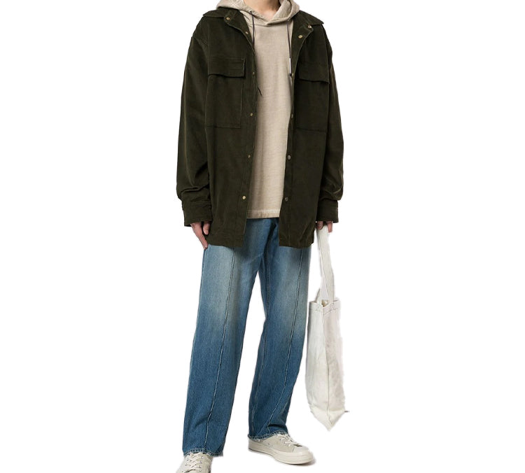 Fear of God Shirt Jacket Unisex Olive Green FOG-SS20-116