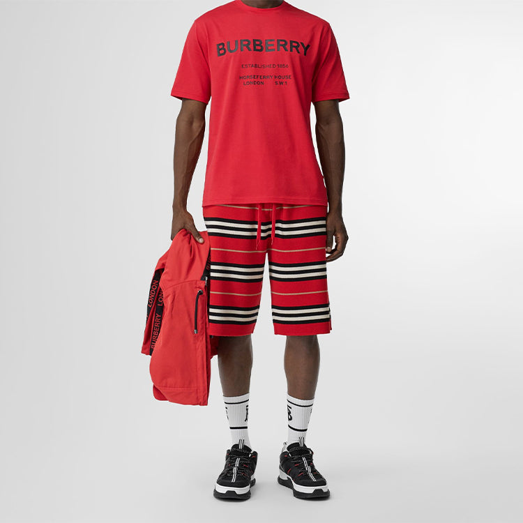 Burberry Horseferry Printing Short Sleeve Unisex Red 80172271