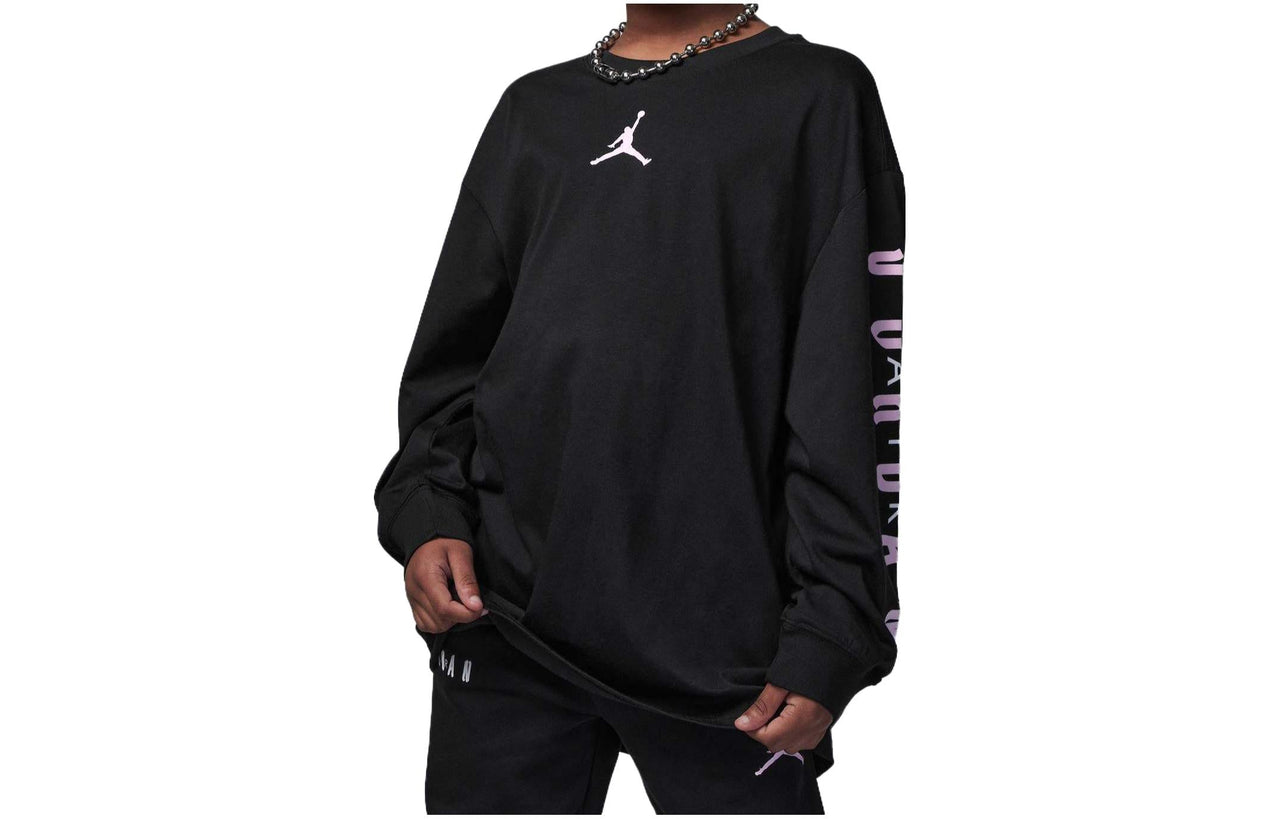 (GS) Air Jordan Jumpman Soft Touch T-shirt 'Black' FV5886-010
