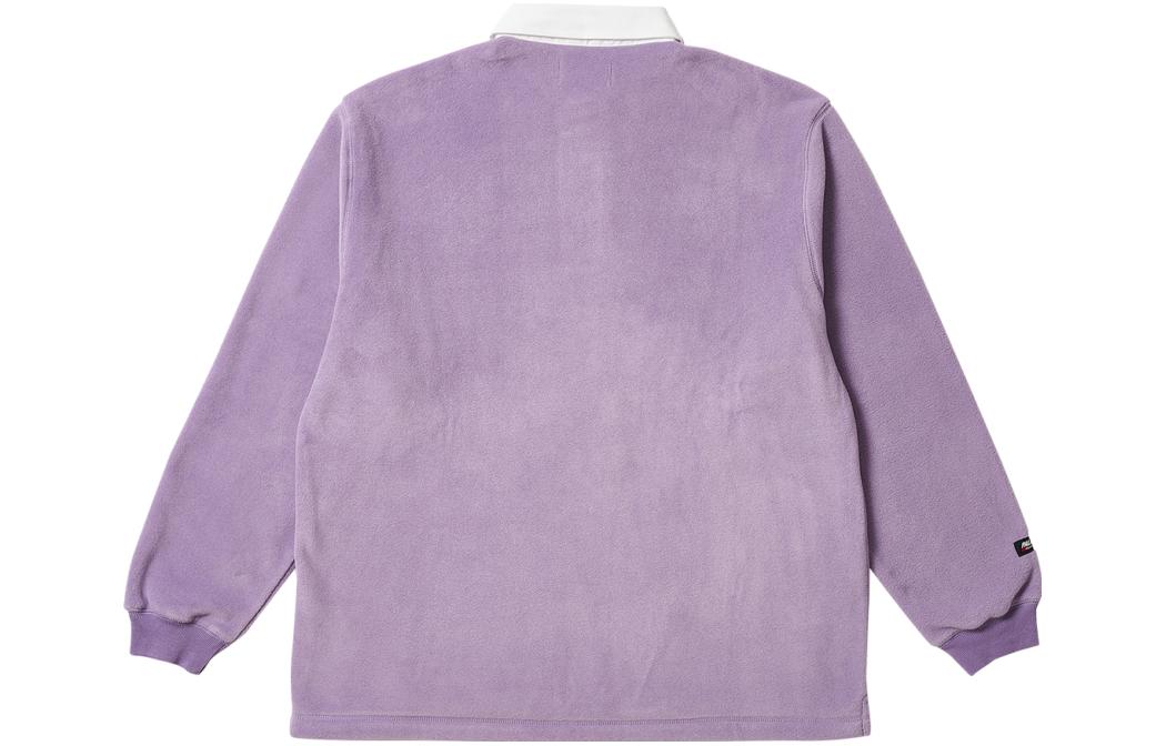 Palace FW23 Polartec Rugby Polo Shirt 'Purple' P25ES065