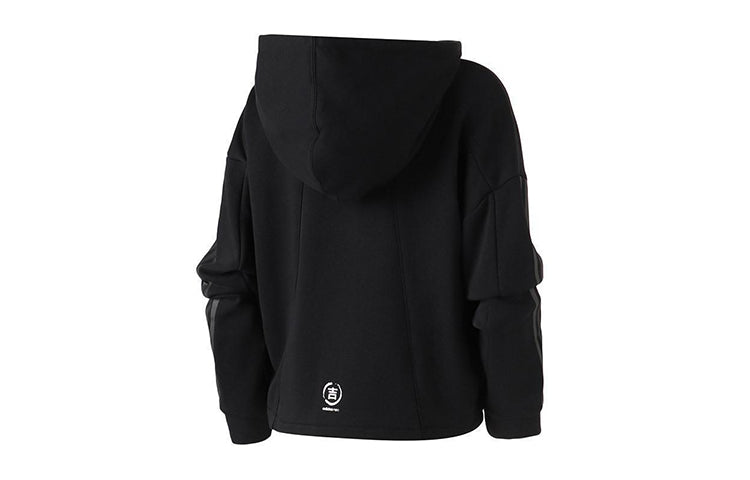 (WMNS) adidas neo Casual Round Neck Long Sleeves Pullover Black DZ7599