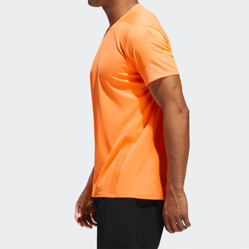 Men's adidas 25/7 Tee Runr Running Short Sleeve Orange EI6324