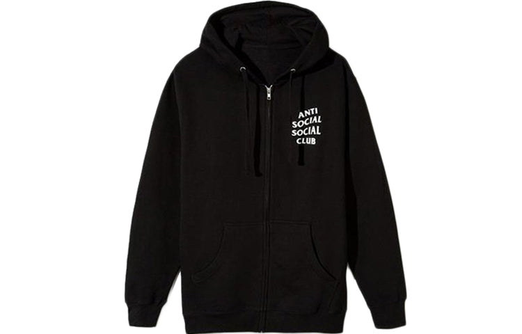 ANTI SOCIAL SOCIAL CLUB Hooded Zipper Unisex Black ASSW390