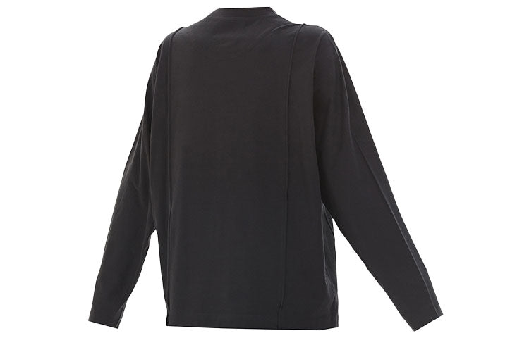 (WMNS) Y-3 Casual Solid Color Round Neck raglan sleeve Long Sleeves Black GK4475
