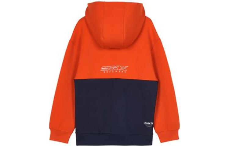 (GS) Skechers SKX Hooded Jacket 'Orange Navy' L321B073-01CC