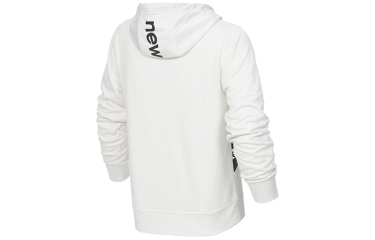 (WMNS) New Balance Relentless Terry Layer Hoodie 'White Grey' AWT21179-SST