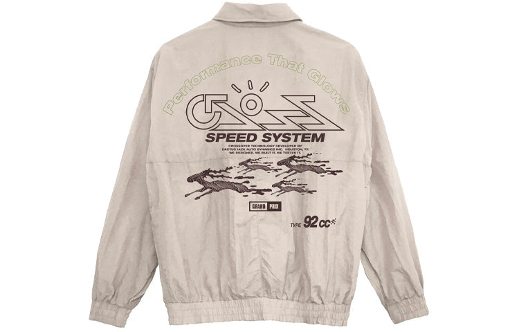 Travis Scott Unisex Cactus Jack CROSSOVER Logo Jacket White TC-64