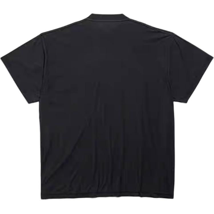 Balenciaga AI Logo Inside Out Oversized T-shirt 'Black' 787358TQVJ41750