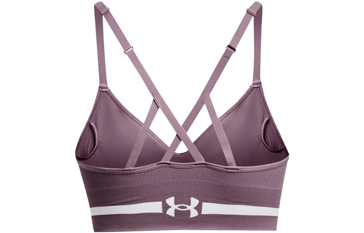(WMNS) Under Armour Seamless Low Long Bra 'Purple' 1357719-500