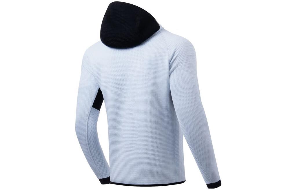 Li-Ning Basketball Series Hooded Long Sleeve Top 'White Black' AWDT079-2