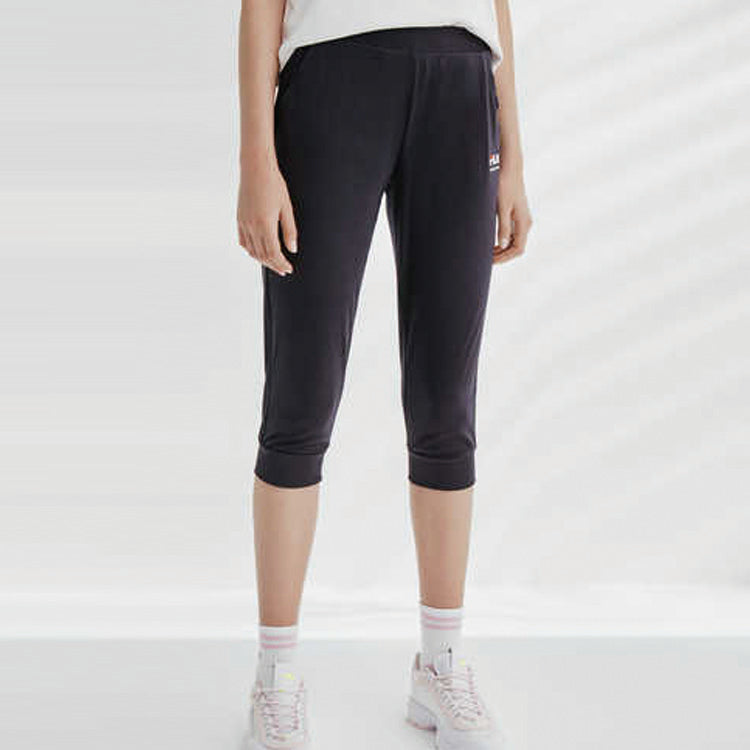 (WMNS) FILA Logo Printing Knitting Sweatpants Blue F11W028622F-NV