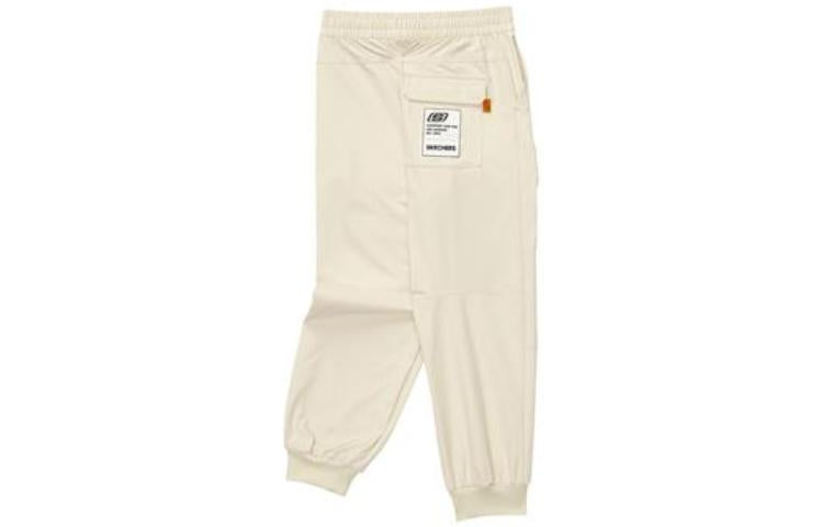 (GS) Skechers Stroll Series Waist Cuffed Casual Knit Sports Pants 'Beige' L122B003