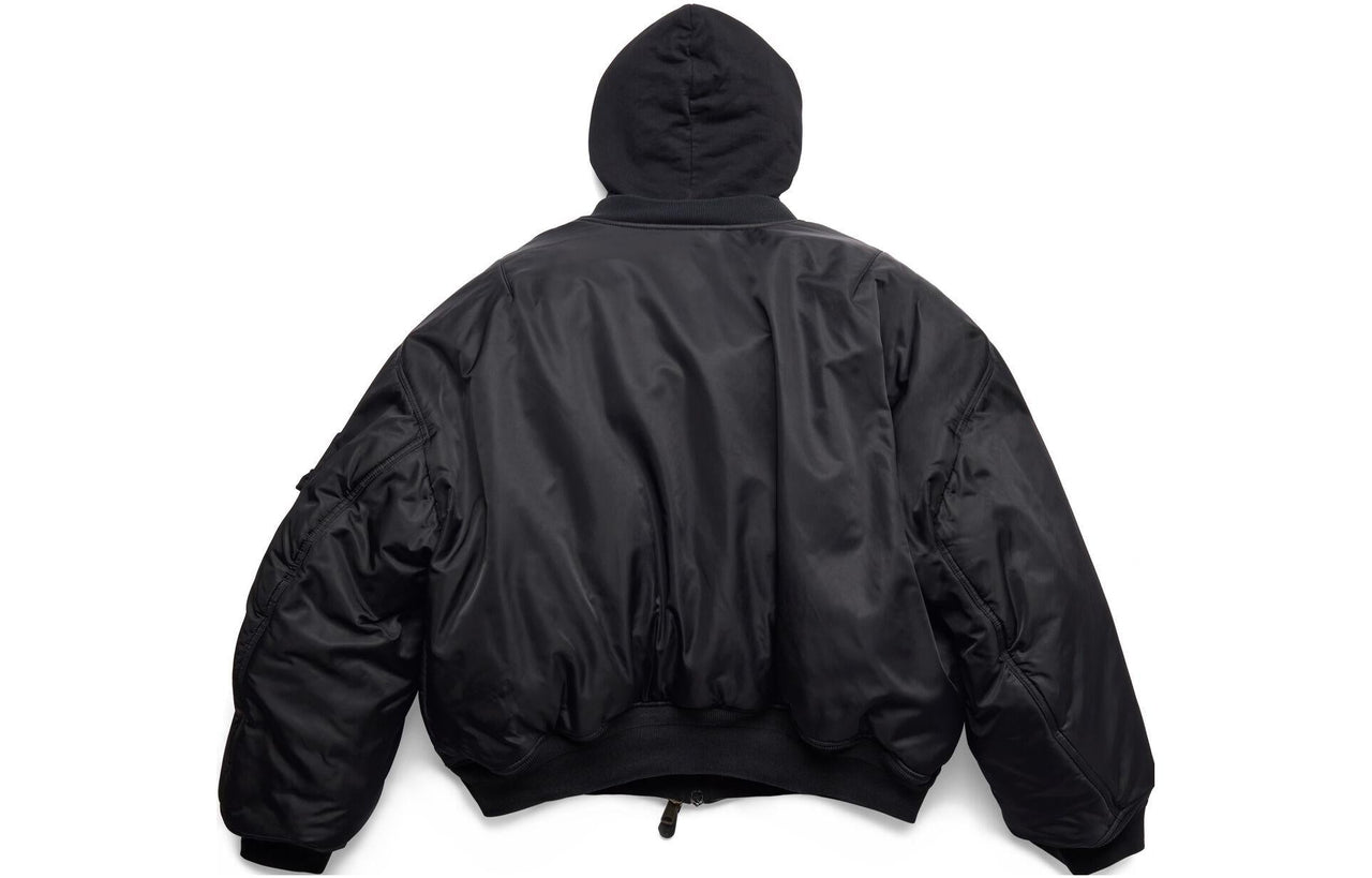 Balenciaga Paris All In Bomber Jacket 'Black' 746456TNO271000