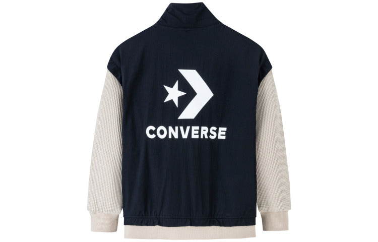 (GS) Converse Full Zip Jacket Asia Sizing 'Black White' CV2312029GS-001