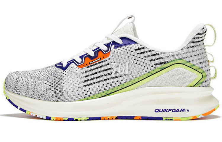 361 Degrees x QU!K Titanium Speed 2.0 Running Shoes 'White Fluorescent Green' 572012225-1